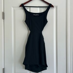 Black outdoor voices dress cutout small